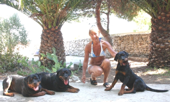 Karin mit Grapsch Mora und Ilex